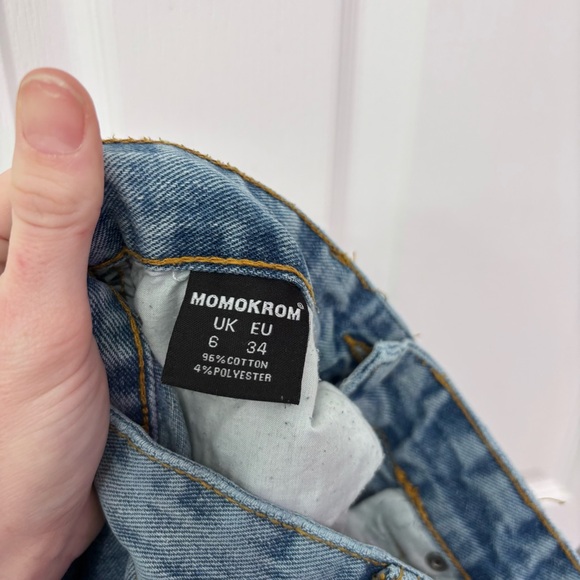 Momokrom High Waisted Straight Leg Mom Jeans - Picture 6 of 10